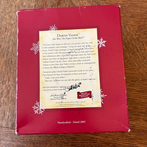 2005 Hallmark Star Wars Darth Vader Keepsake Ornament - Picture 2 of 4